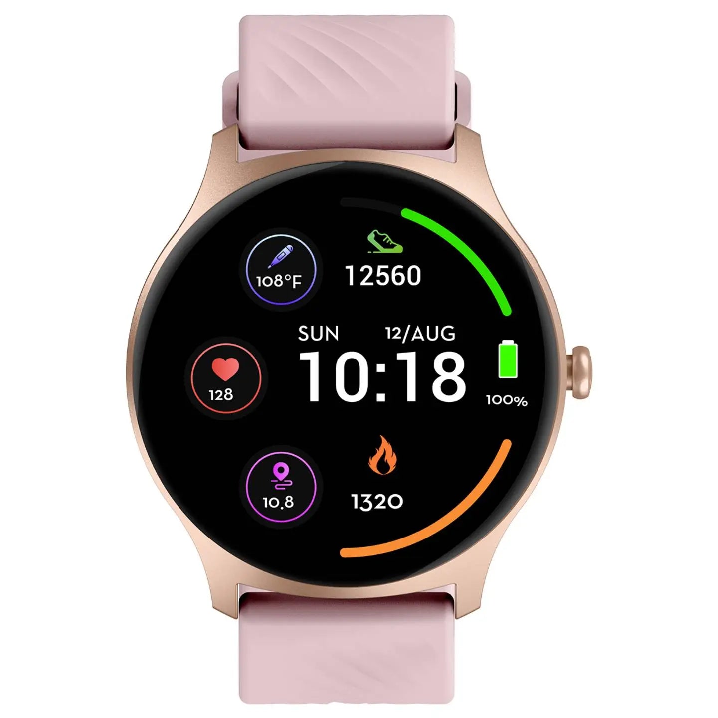 B-Ware Denver Smartwatch Uhr Bluetooth Fitnessuhr Rose Herzfrequenz Touchdisplay Swc144 - 5706751082009