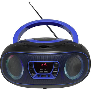 B-Ware Denver Tcl 212 Bt Cd Radio Ukw Aux Cd Usb Bluetooth Stimmungslicht Blau Player