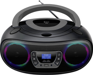 B-Ware Denver TDB-212GR CD-Radio DAB+ DAB FM AUX USB Bluetooth CD Schwarz Grau Spea208