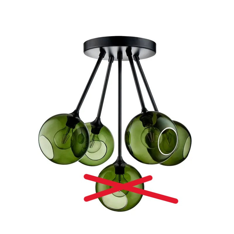 DESIGN BY US Ballroom Deckenleuchte Molecule Lampen Glas grün SIEHE TEXT/FOTO - 5713874227279