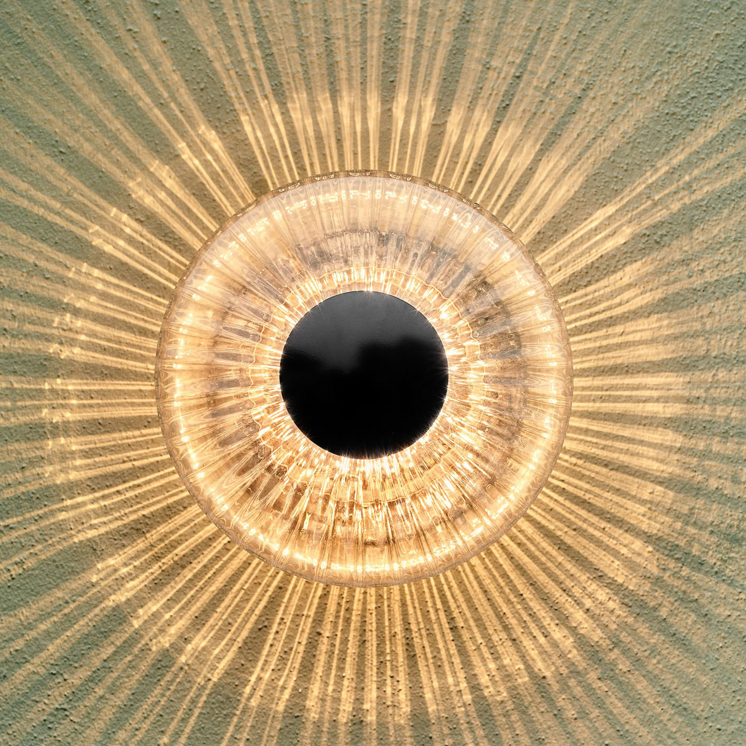 Design By Us Led Außenwandleuchte Wandlampe New Wave Optic Glas Schwarz B-Ware - 5713874230415