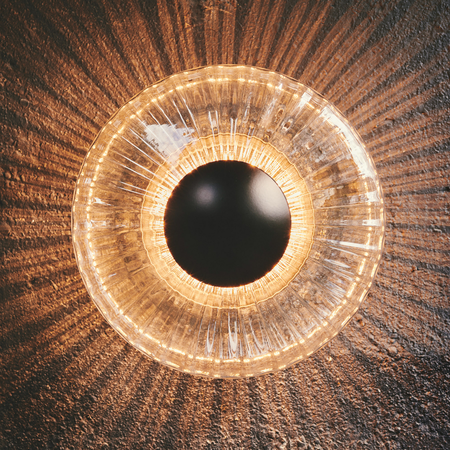Design By Us Led Außenwandleuchte Wandlampe New Wave Optic Glas Schwarz B-Ware - 5713874230415
