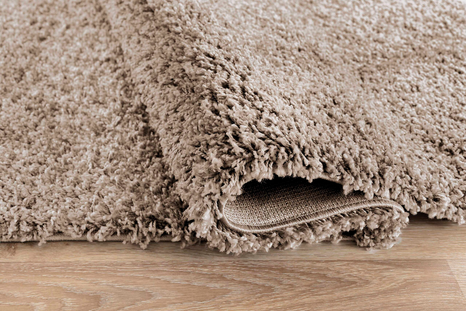 B-Ware Desire Rugs Teppich Shaggy Wohnzimmer Hochflor 60 × 110 Cm Hellbeige