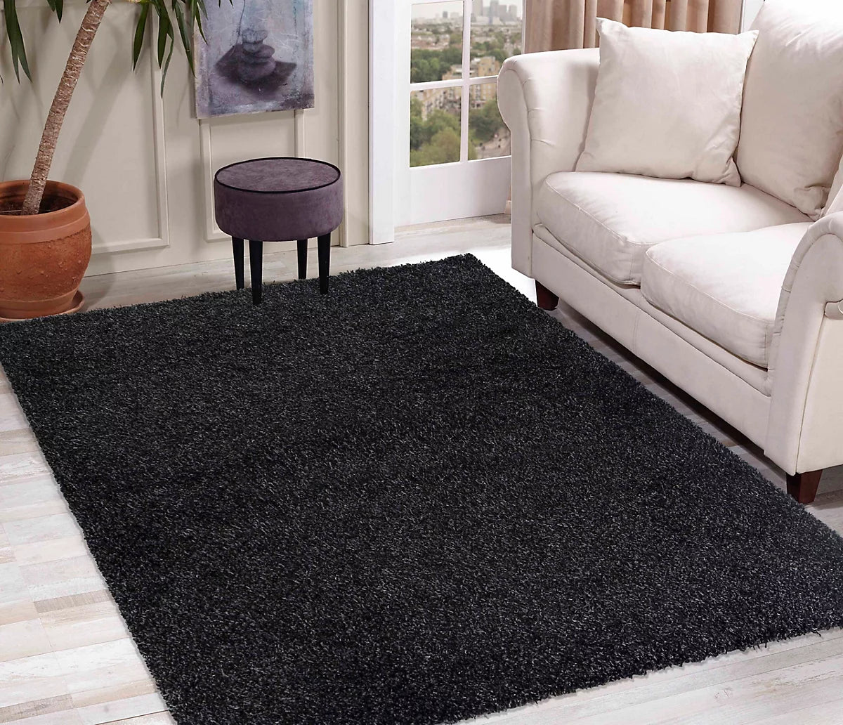 Desire Rugs Teppich Bodenbelag Wohnzimmerteppich Hochflor anthrazit 120 × 170 cm - 5056095216944