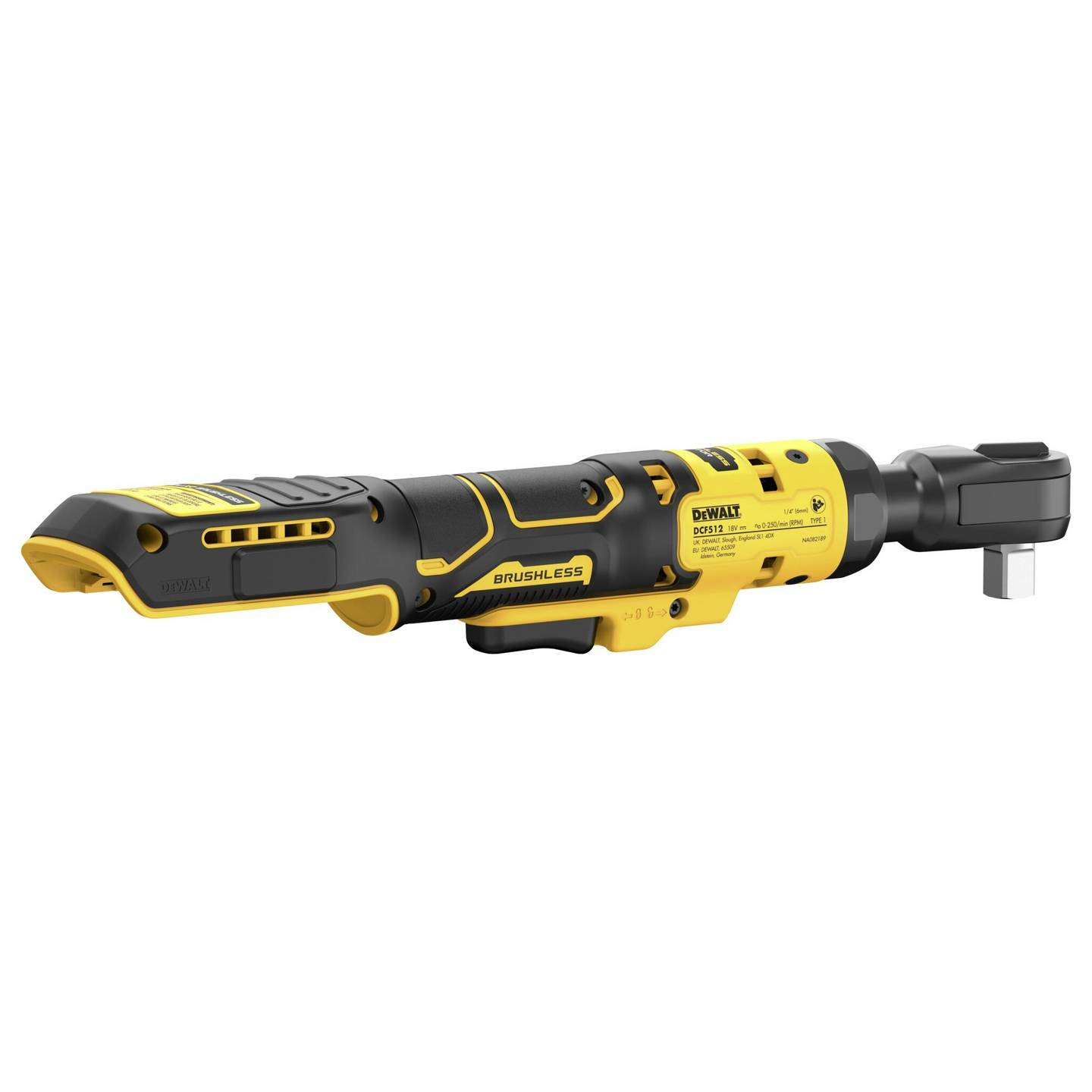 B-Ware Dewalt Akku Ratschenschrauber Ratsche 18 V 12mm Basisversion Schwarz Gelb - 5035048789551