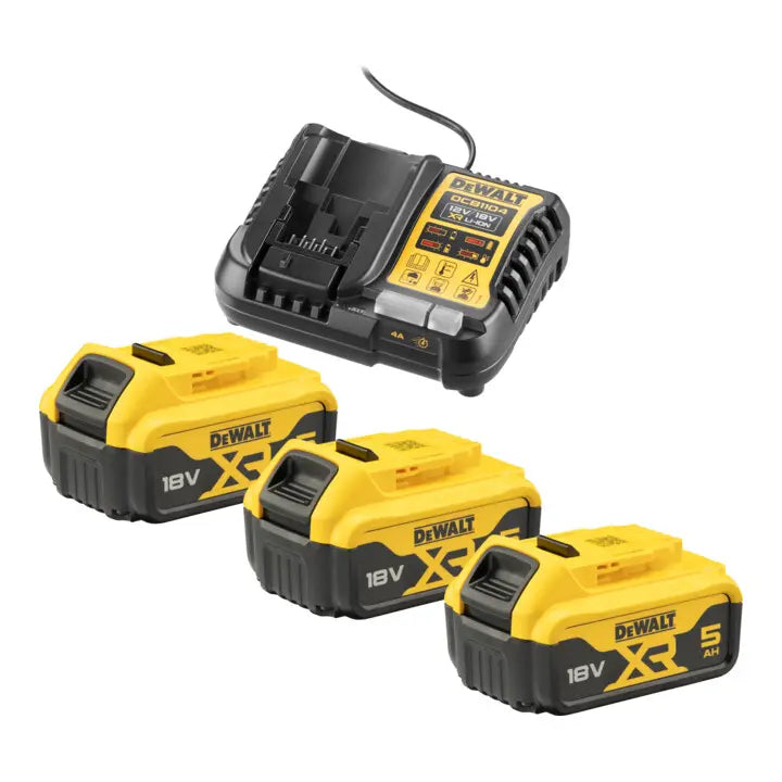 B-Ware Dewalt Akku Set Batterien Kit Ladegerät Schnellladegerät Xr Akku Dcb184 Dcb1104 - 5035048790052