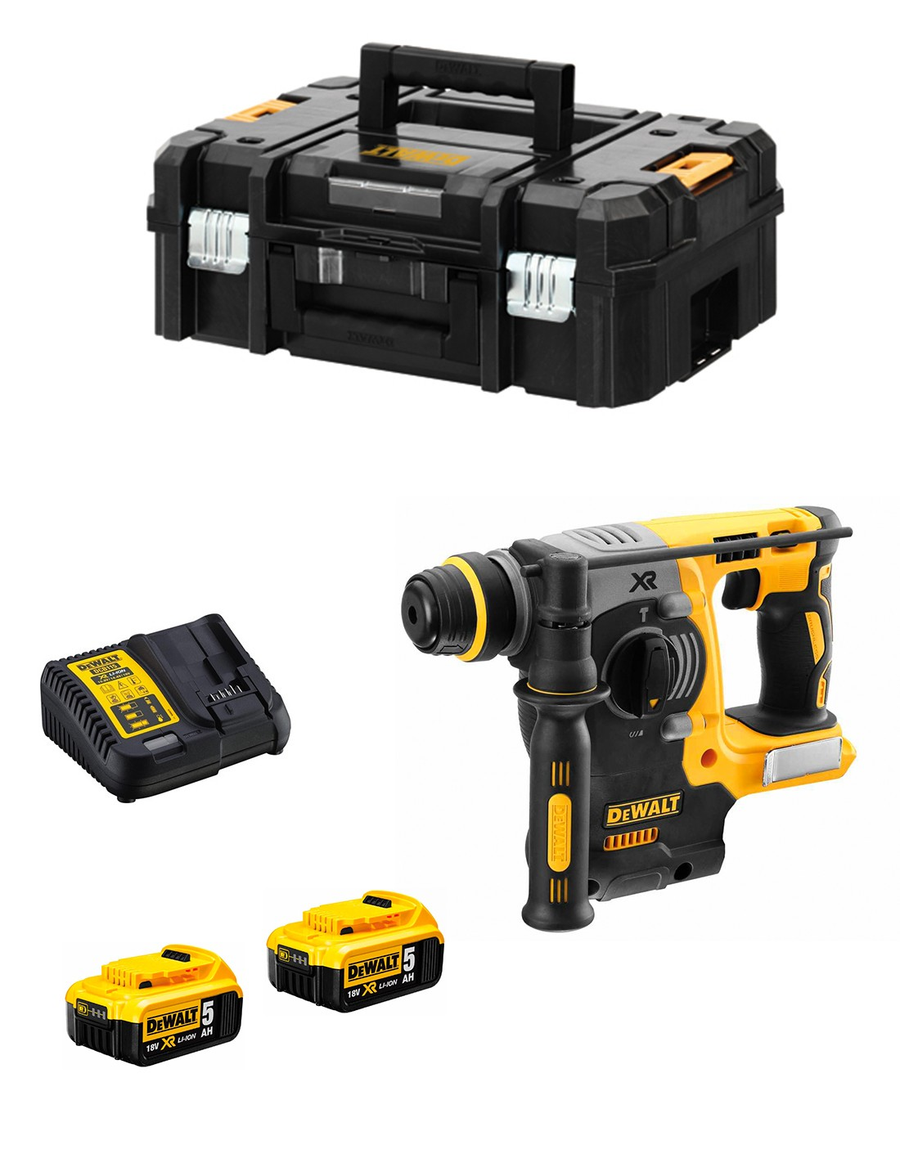 Dewalt Akku Kombihammer Bohrhammer Dch273 P2 T Qw 18 V 5 Ah Sds Plus Lithium Ionen  B-Ware - 5035048559994