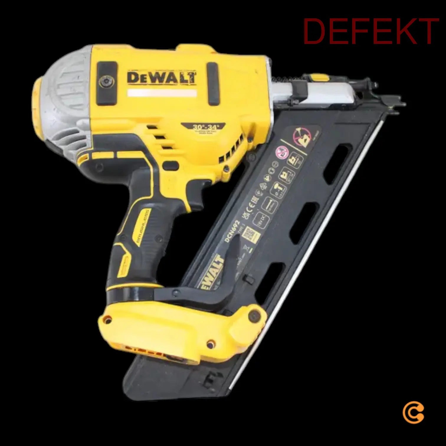 D-Ware De Walt Akku Nagler 90mm 18 V Schnellgerät Bastler Defektware - 5035048467770