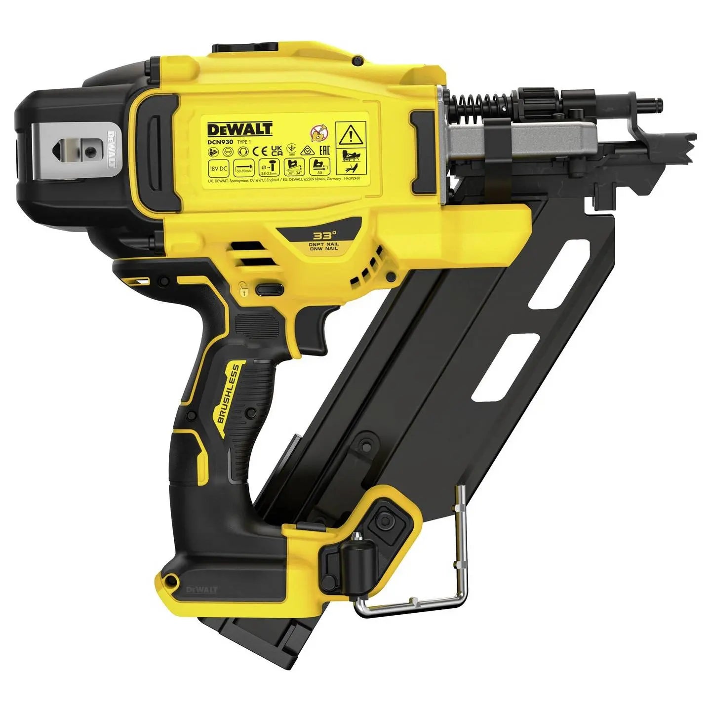 B-Ware Dewalt Akku Nagler Nagelgerät 18 V Einzel  Und Serienauslösung 33 Grad 90mm - 5902013967927