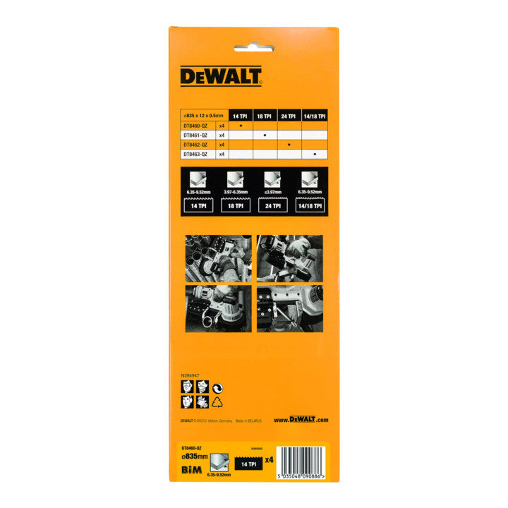 De Walt Bi M Bandsägeblatt Sägeblatt Bandsägeband 835 X 12 X 05 Mm 4er Pack B-Ware - 5035048090885