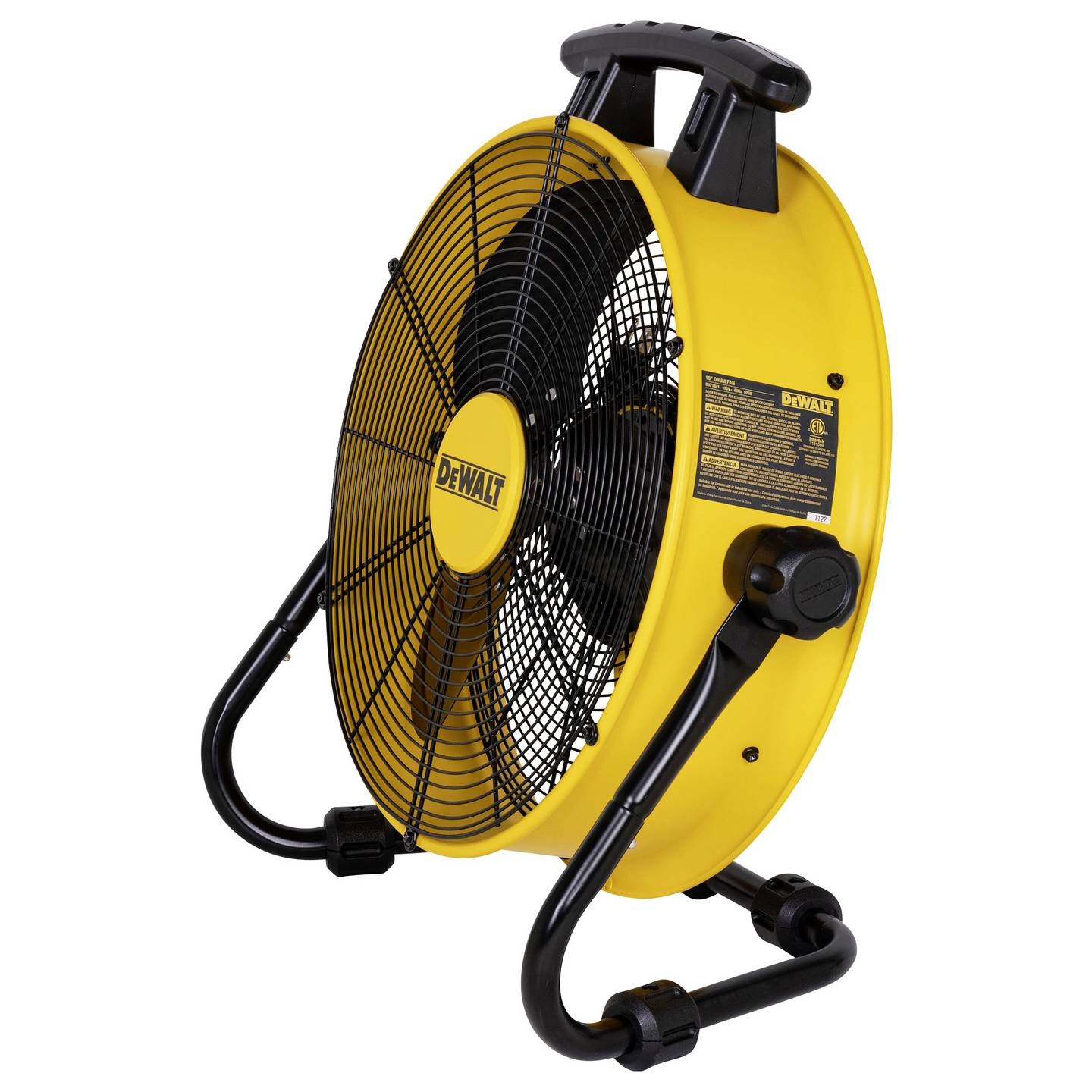 B-Ware Dewalt Bodenventilator Trommelventilator Ventilator Gelb Schwarz Aluminium 45 Cm - 6921183000882