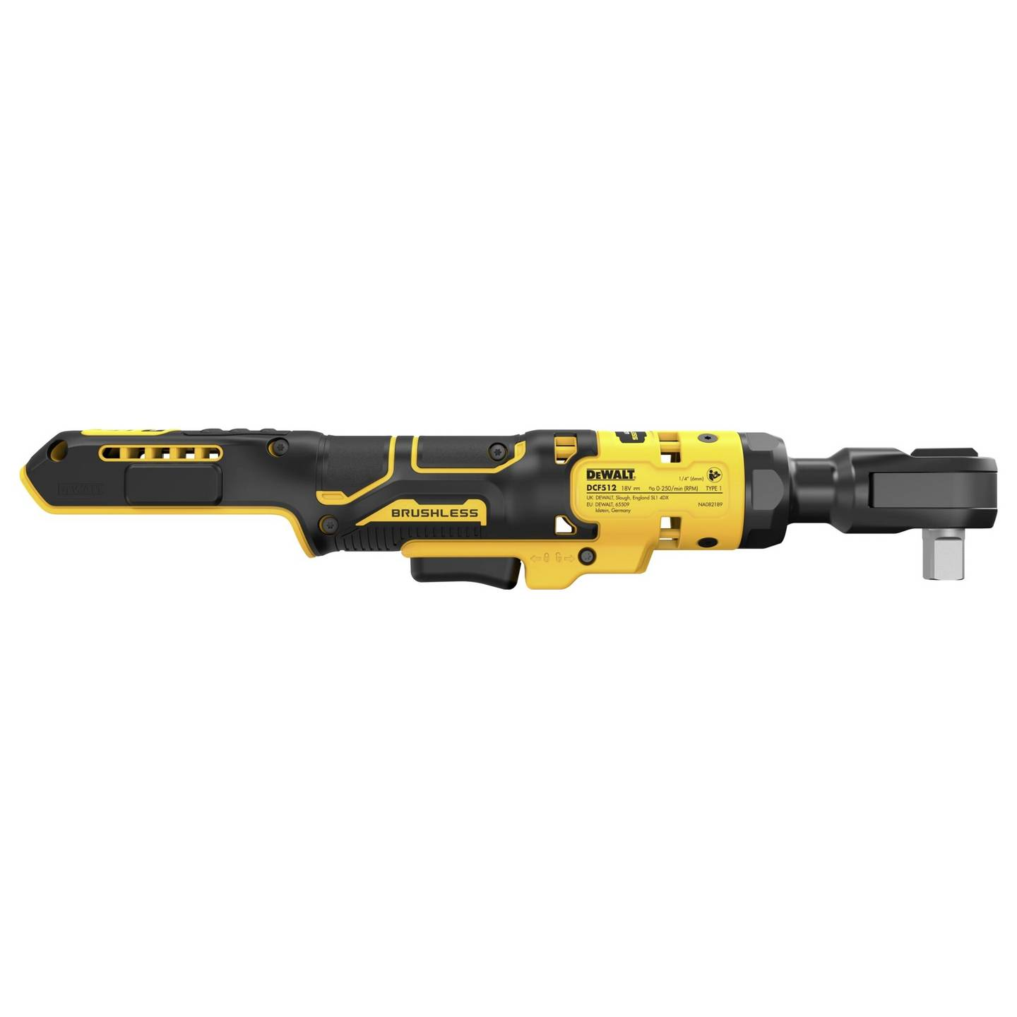 B-Ware Dewalt Akku Ratschenschrauber Ratsche 18 V 12mm Basisversion Schwarz Gelb - 5035048789551