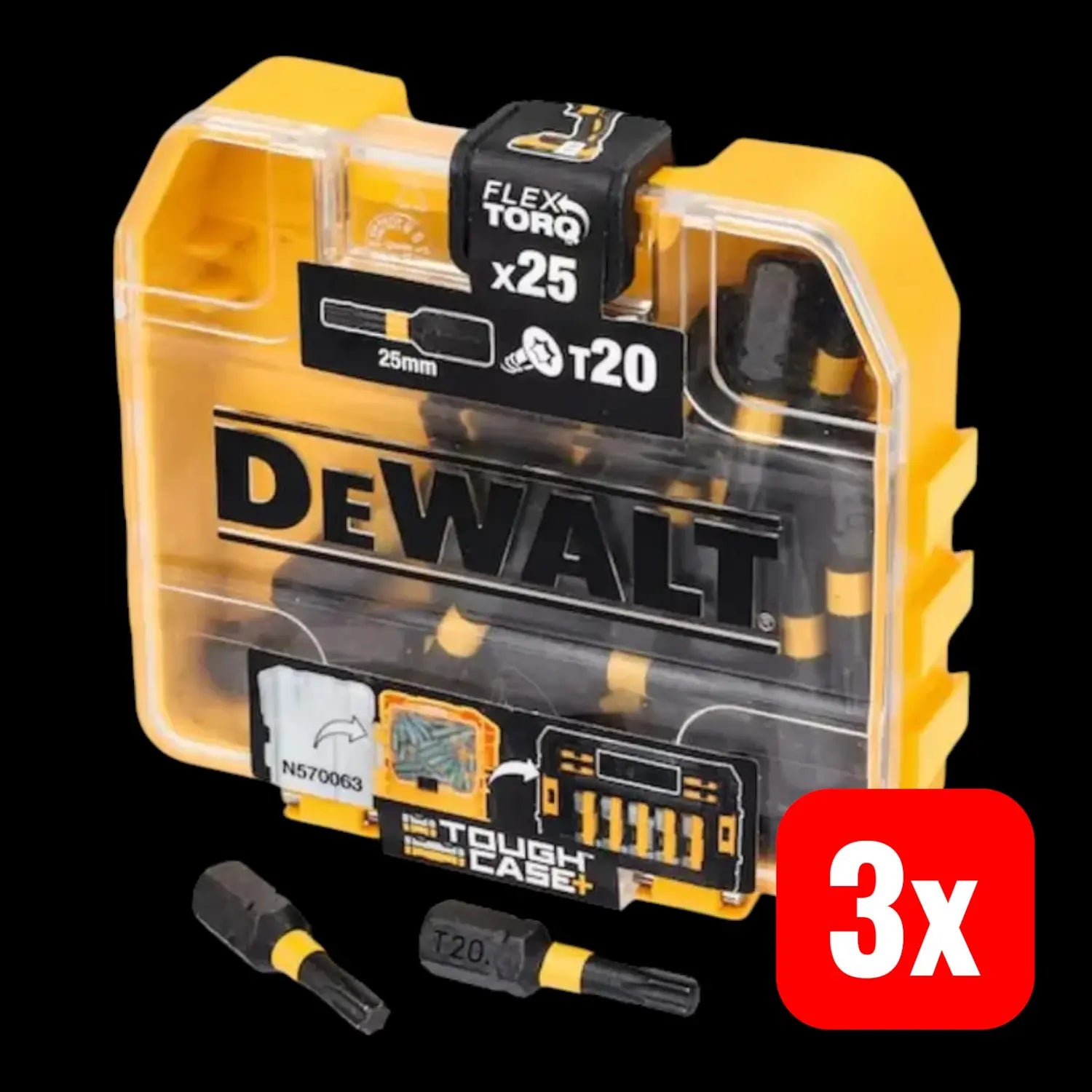 B-Ware De Walt Bits Schrauberbits Flextorq T20 Extreme Set Zubehör Box 25tlg 3 Sets - 5035048535257