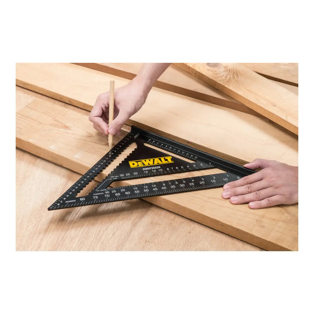 B-Ware Dewalt Anschlagwinkel Winkelmesser Speed Square Aluminium 30 Cm Grundrahmen - 3253560252281