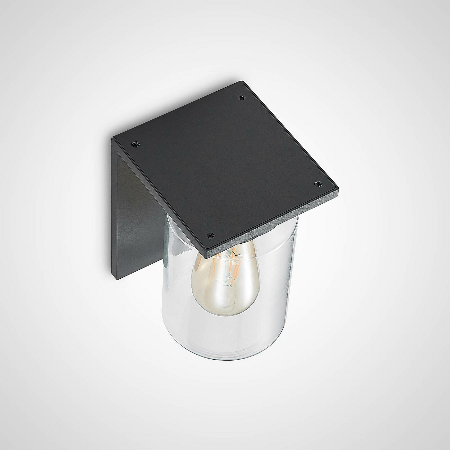 B-Ware Lucande Semka Außenwandleuchte Wandleuchte Wandleuchte Lampe Leuchte Dunkelgrau
