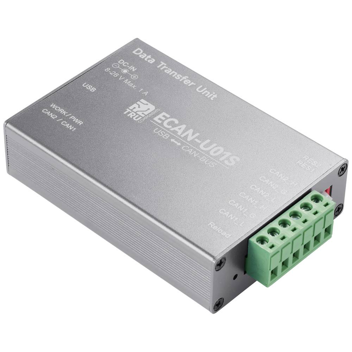 TRU COMPONENTS TC-ECAN-U01S CAN Umsetzer USB CAN-Bus 8 V/DC 28 V/DC Adapter