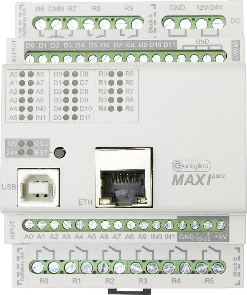 Controllino Sps Steuerungsmodul Maxi Pure 100 100 10 12 V/Dc 24 V/Dc B-Ware