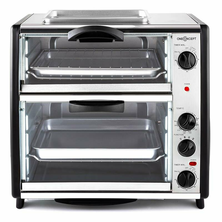 oneConcept Minibackofen Miniofen Backen  Toasten Grillen All-You-Can-Eat 42L