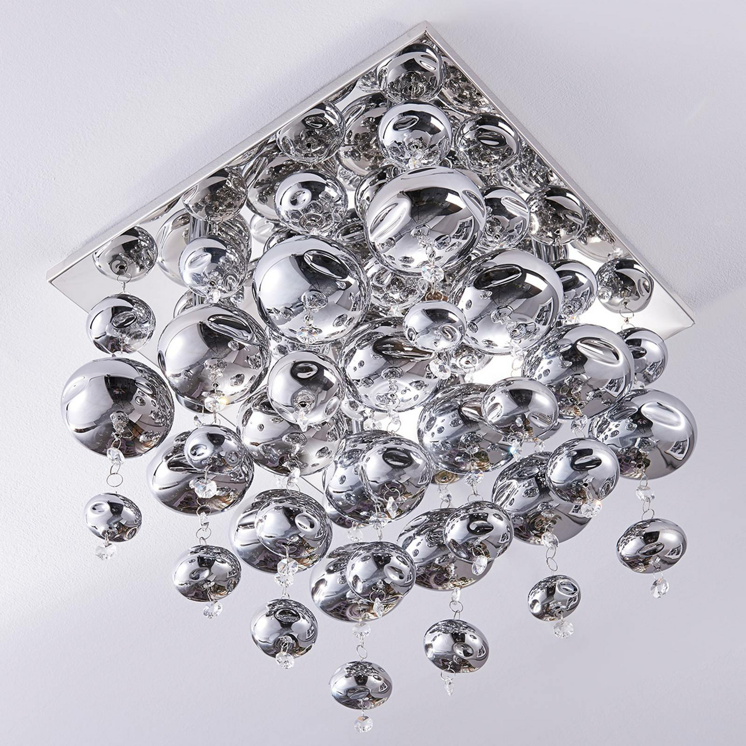 B-Ware Lindby Deckenlampe Esfera Deckenlampe Lampe Leuchte Licht G9 4 Flammig Glaskugel