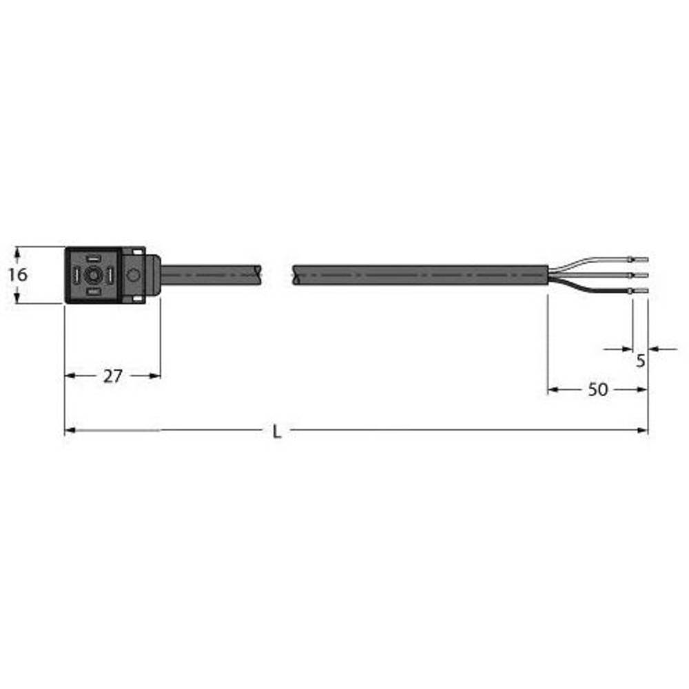 Turck Ventilsteckverbinder Bauform CI Anschlussleitung Leitung Steckverbinder