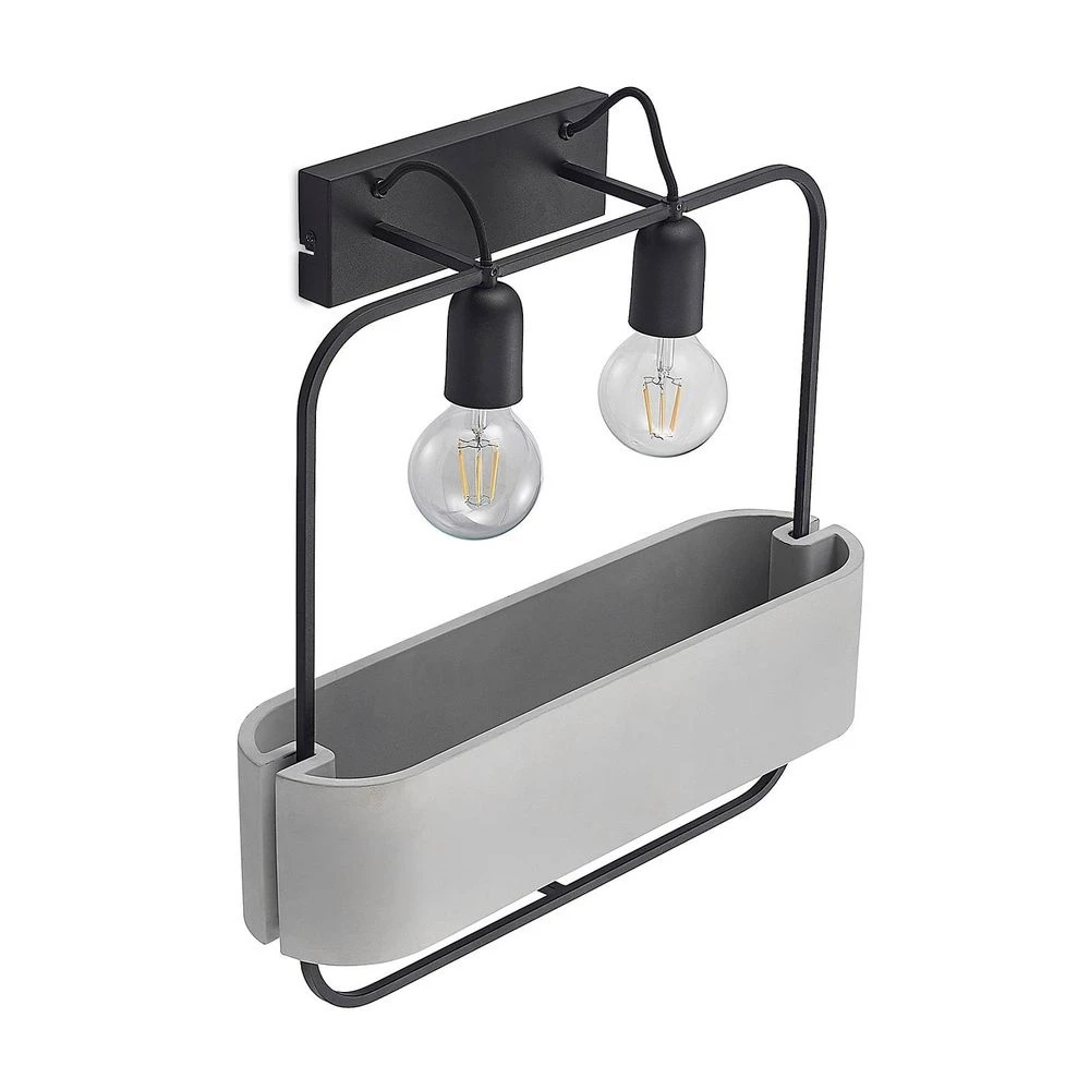 Lucande Teona Wandleuchte Wandlampe Lampe Leuchte Wohnzimmerlampe Zweiflammig946 B-Ware - 4251911719833