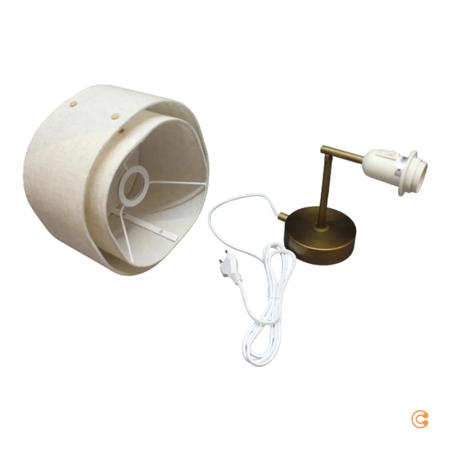 Dftp By Nordlux Wandleuchte Takai Mit Doppellagigem Textilschirm Wandlampe Lampe B-Ware - 5704924015458