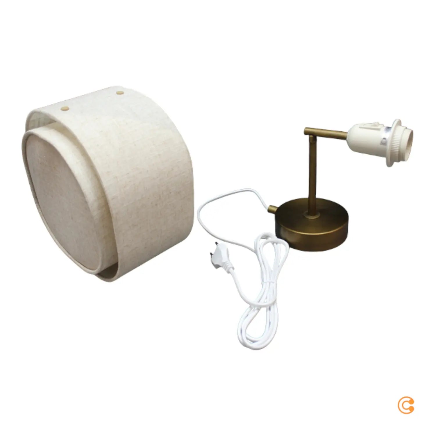 Dftp By Nordlux Wandleuchte Takai Mit Doppellagigem Textilschirm Wandlampe Lampe B-Ware - 5704924015458