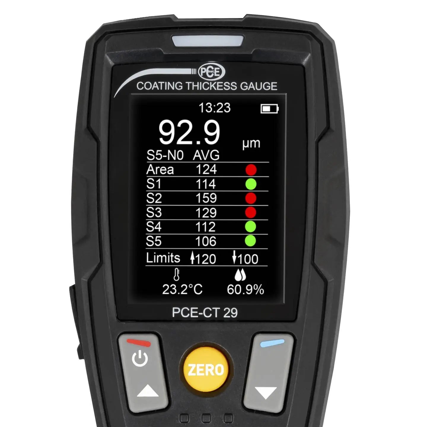 B-Ware Schichtdickenmessgerät Dickenmessgerät Pce Instruments Pce Ct 29 Eisen - 4250348729910