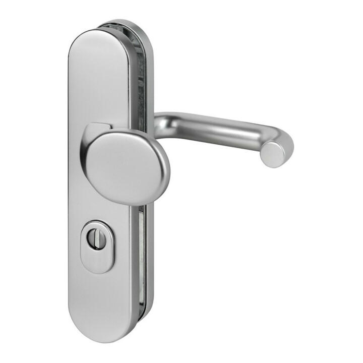 B-Ware Dieckmann Schutzgarnitur Wechselgarnitur Türbeschlag Logo 8755/0292 Edelstahl