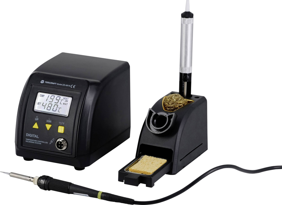 Toolcraft Zd 8916 Lötstation 60 W 160 Bis 480 °C Entlötsaugpumpe Siehe Text/Foto B-Ware - 4016139191904