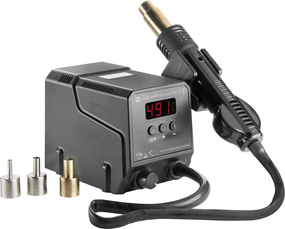 Toolcraft Heißluftstation Digital Smd Rework Station 300 W Zd 8908 100 Bis 500 B-Ware - 4016139093680
