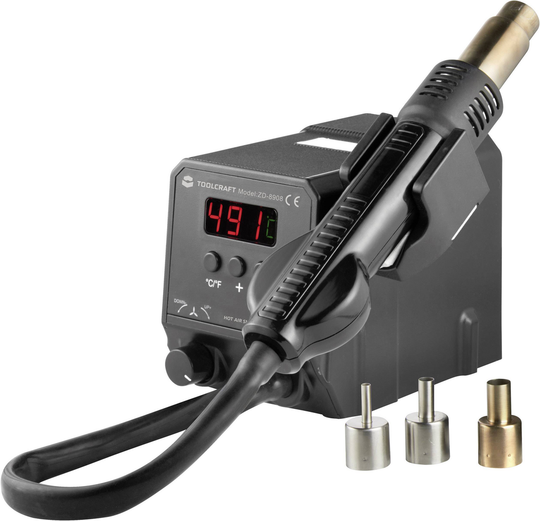 Toolcraft Heißluftstation Digital Smd Rework Station 300 W Zd 8908 100 Bis 500 B-Ware - 4016139093680