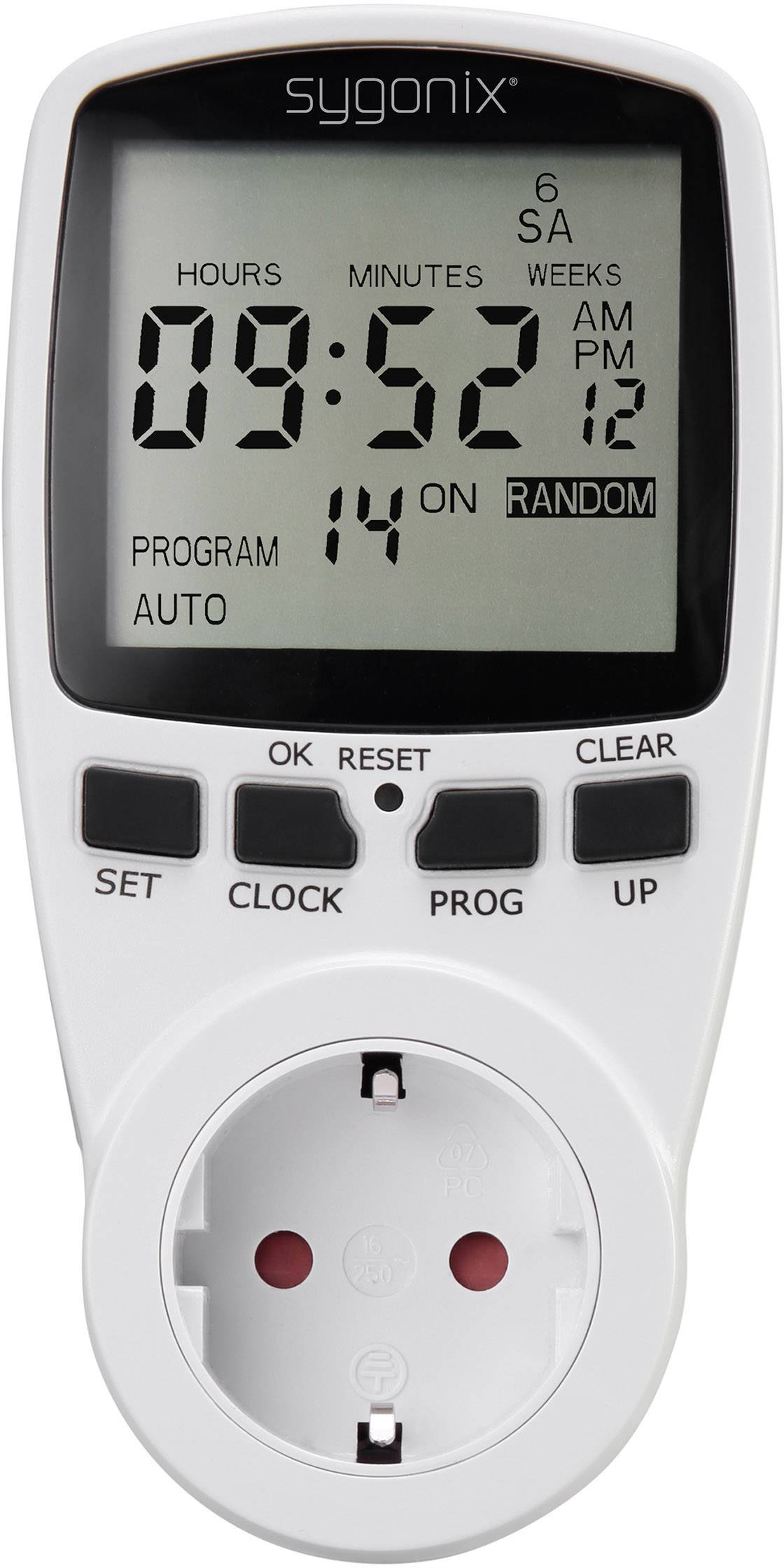 Sygonix 1625525 Steckdosen-Zeitschaltuhr digital Wochenprogramm 3680 W 4 STÜCK - 4053199520114