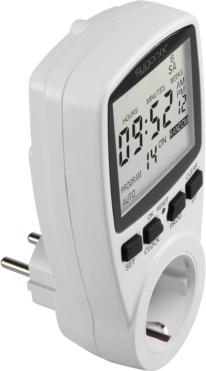 B-Ware Sygonix 1625525 Steckdosen Zeitschaltuhr Digital Wochenprogramm 3680 W 4 Stück - 4053199520114