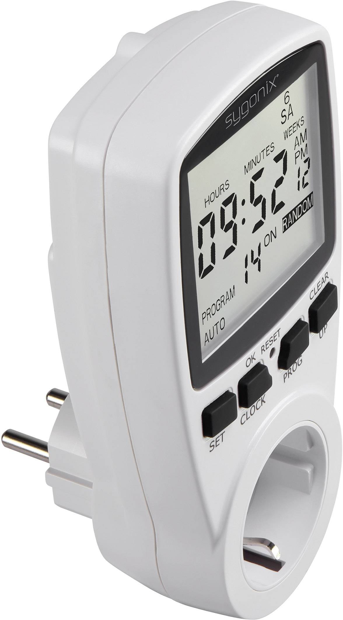 Sygonix 1625525 Steckdosen-Zeitschaltuhr digital Wochenprogramm 3680 W 4 STÜCK - 4053199520114
