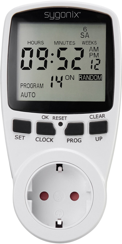B-Ware Sygonix 1625525 Steckdosen Zeitschaltuhr Digital Wochenprogramm 3680 W 4 Stück - 4053199520114