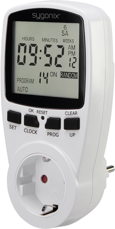 B-Ware Sygonix 1625525 Steckdosen Zeitschaltuhr Digital Wochenprogramm 3680 W 4 Stück - 4053199520114