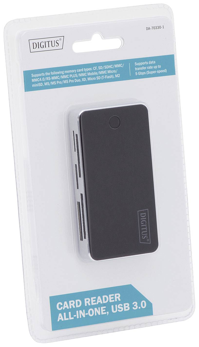 Digitus DA-70330-1 USB-Kartenleser Smartphone Tablet USB 3.0 USB-A Micro USB 488 - 4016032431497
