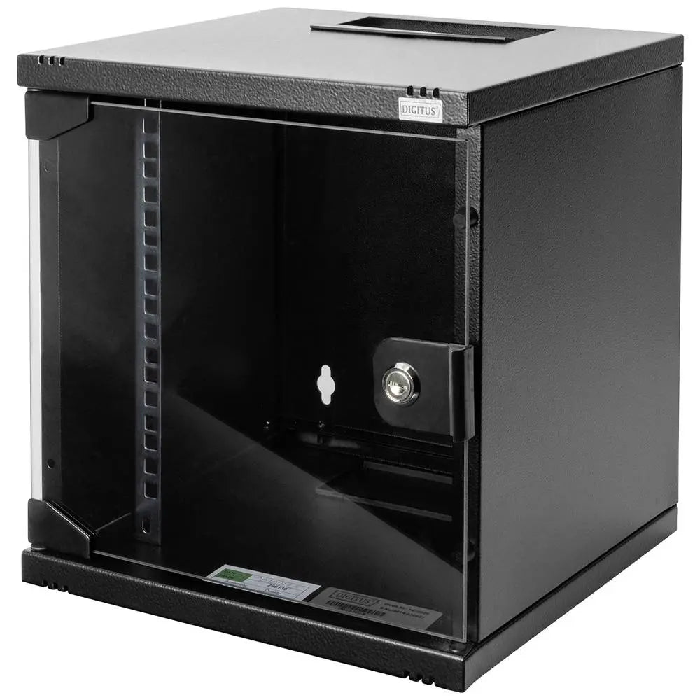 B-Ware Digitus Wandgehäuse Netzwerkschrank Netzwerk Set 10 Zoll 6 He Dn 10 06 U B Schwarz - 4016032466253