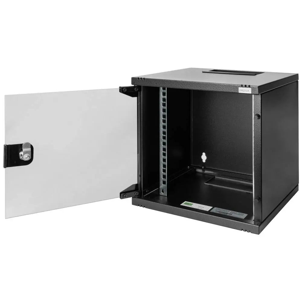 B-Ware Digitus Wandgehäuse Netzwerkschrank Netzwerk Set 10 Zoll 6 He Dn 10 06 U B Schwarz - 4016032466253