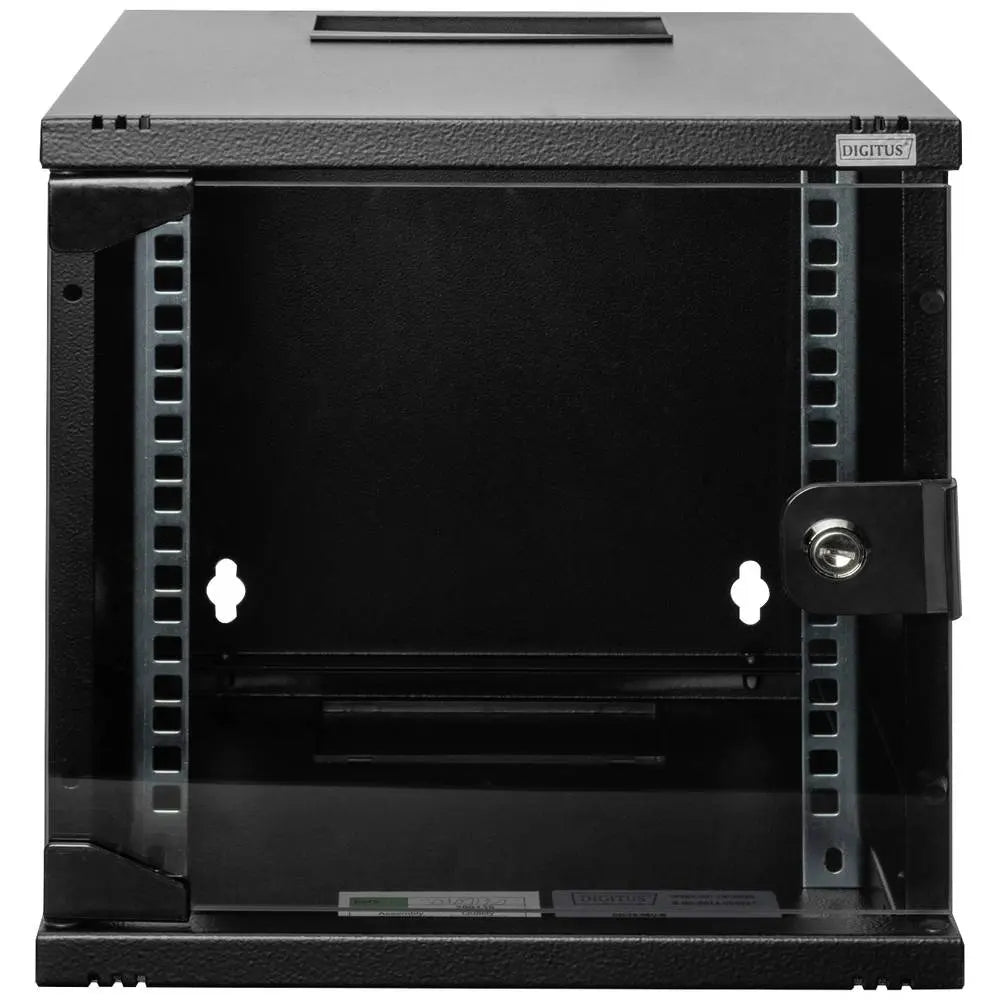 B-Ware Digitus Wandgehäuse Netzwerkschrank Netzwerk Set 10 Zoll 6 He Dn 10 06 U B Schwarz - 4016032466253