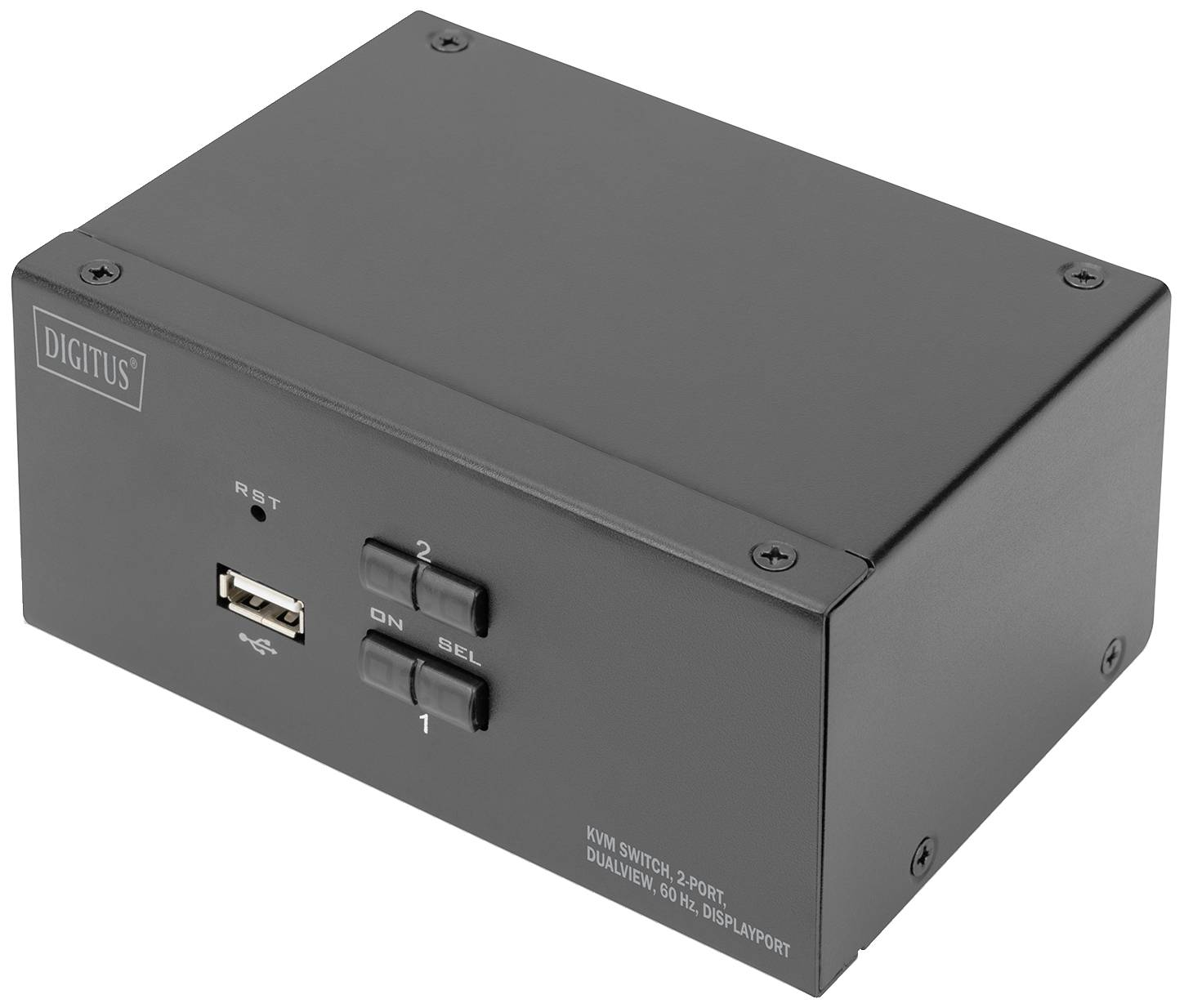 B-Ware Digitus Ds 12862 Kvm Umschalter Switch Display Port 2 Port 3840 X 2160 Pixel