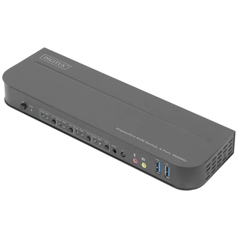 Digitus Ds 12890 4 Port Kvm Extender Umschalter Display Port Hdmi Maus Tastatur B-Ware - 4016032475606