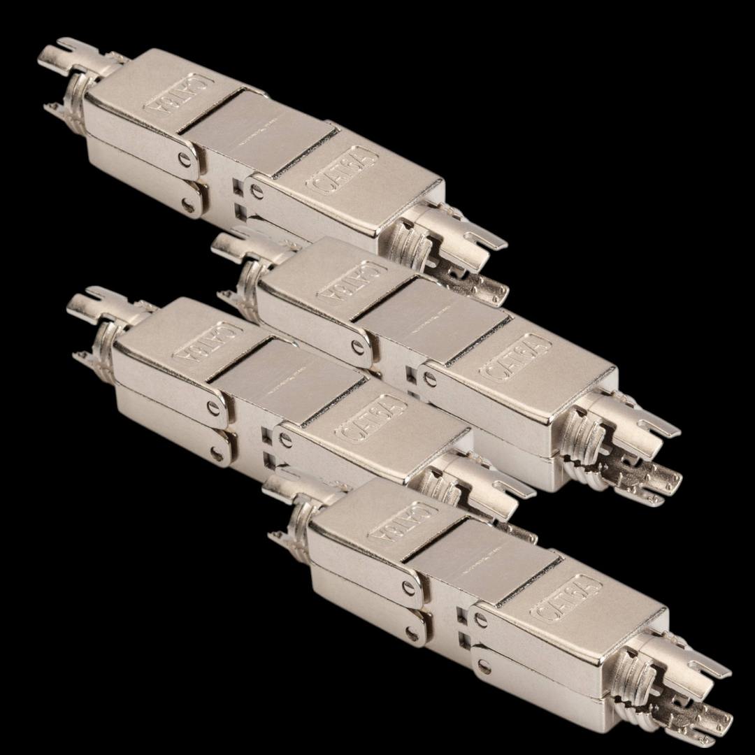 Digitus Rj45 Kupplung Netzwerk Adapter Adapter Cat 6a Verbinder Rohkabel 4 Stück B-Ware