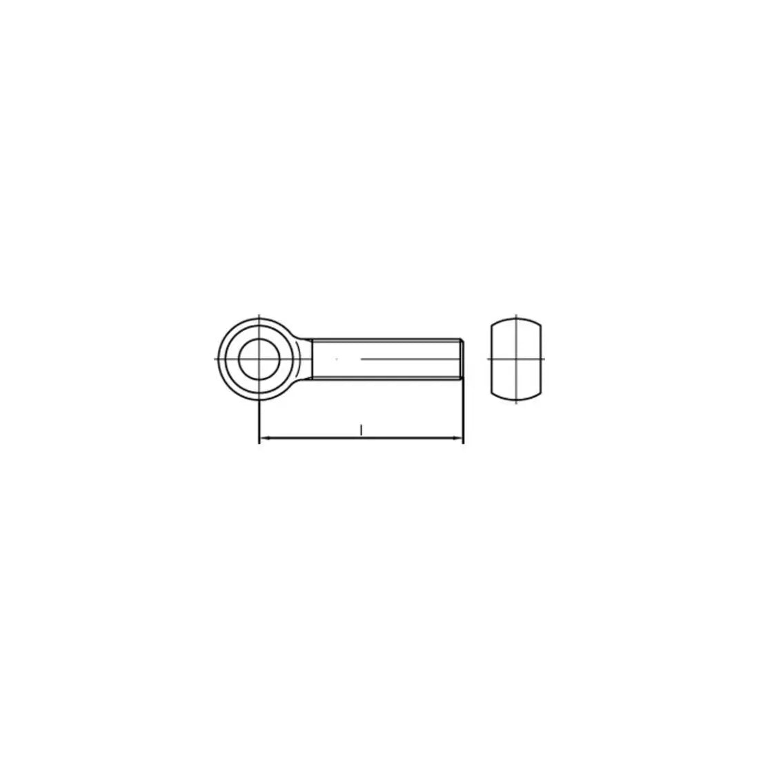 B-Ware Augenschraube Ringschraube Schraube Din 444 Lb M16x100 Stahl Verzinkt 50 Stück - 4043952078709