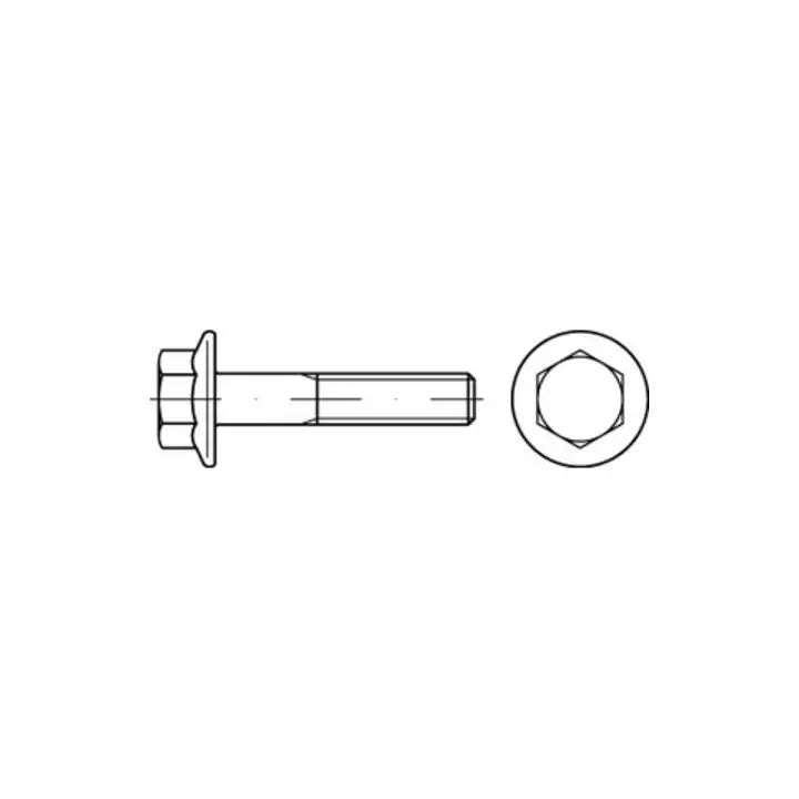 B-Ware Schraube Sechskantschraube Flanschschraube Din 6921 M6 X 20 8.8 Stahl 500 Stück - 4043952502365