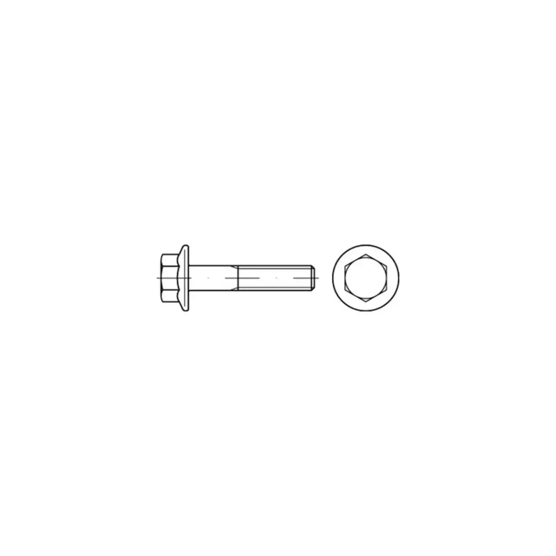 B-Ware Sechskantschraube Flanschschraube Din 6921 M12 X 40 Stahl 8.8 Blank 100 Stück - 4043952502600