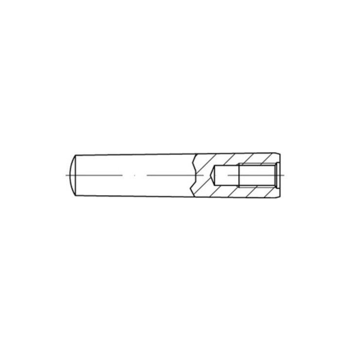Din 7978 Iso 8736 Kegelstifte Zylinderstifte Stahl Blank Innengewinde  B-Ware - 4043952532652