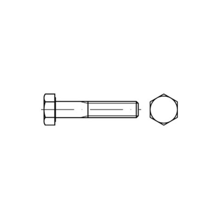 Din 931 Iso 4014 Sechskantschraube Bolzen M24x75 Stahl 8.8 Galvanisch Verzinkt B-Ware - 4043952233467