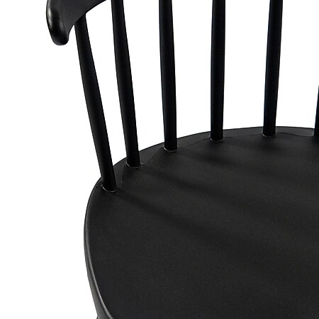 B-Ware Hjh Living Artifo Rib Esszimmerstuhl Stuhl Schwarz 2 Stück - 4064323107651